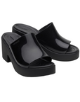 Crocs sandalo da donna con tacco Brooklyn Slide High Shine Heel 209709-001 nero