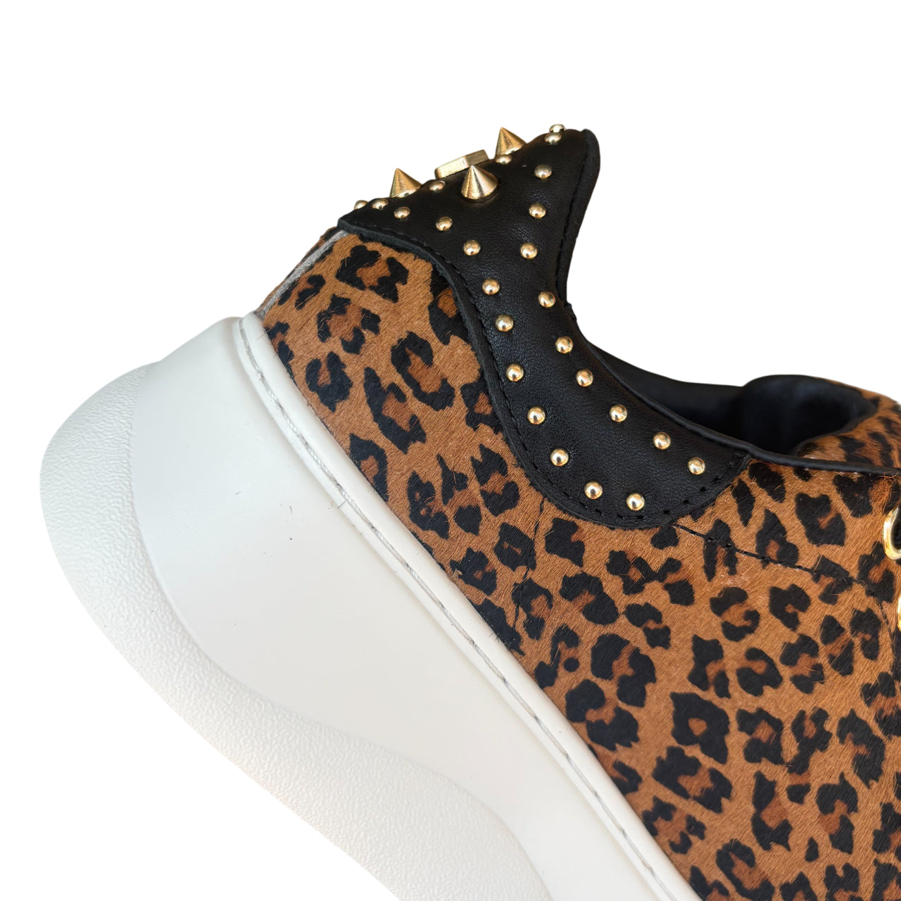 Cult Sneakers Donna Perry 4640 Low Jaguar PONY LEATHER CLW464000 - Dettaglio borchie