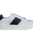 Cult scarpa sneakers da bambina T-011 bianco-nero