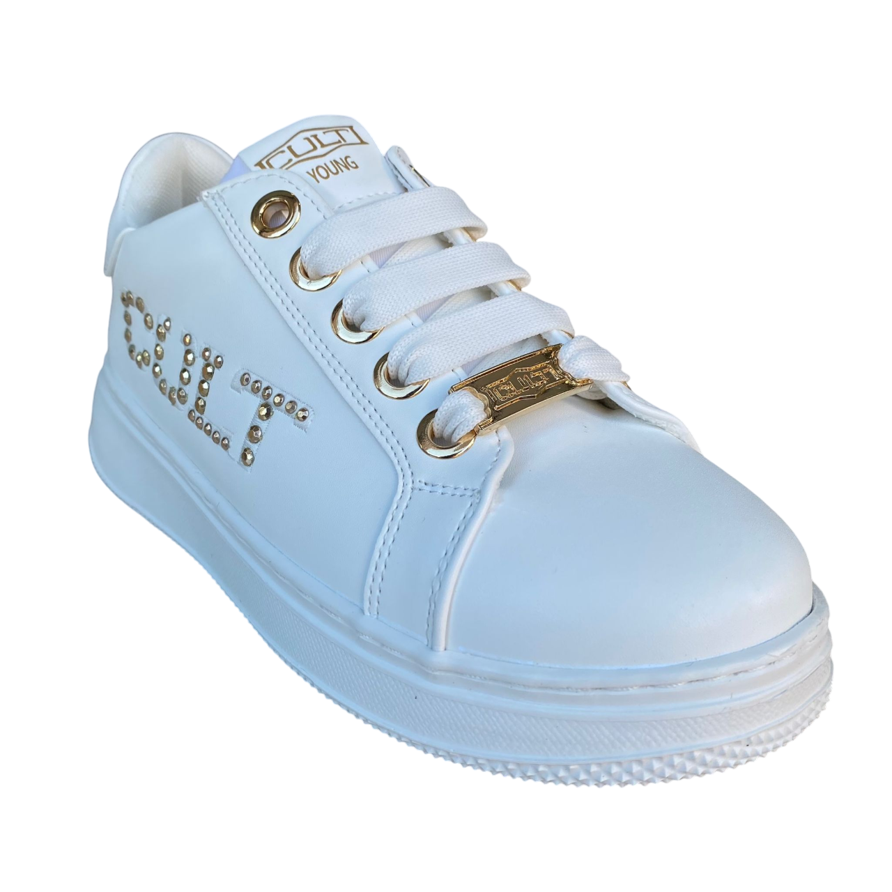 Cult scarpa sneakers da ragazzi T-100 bianco