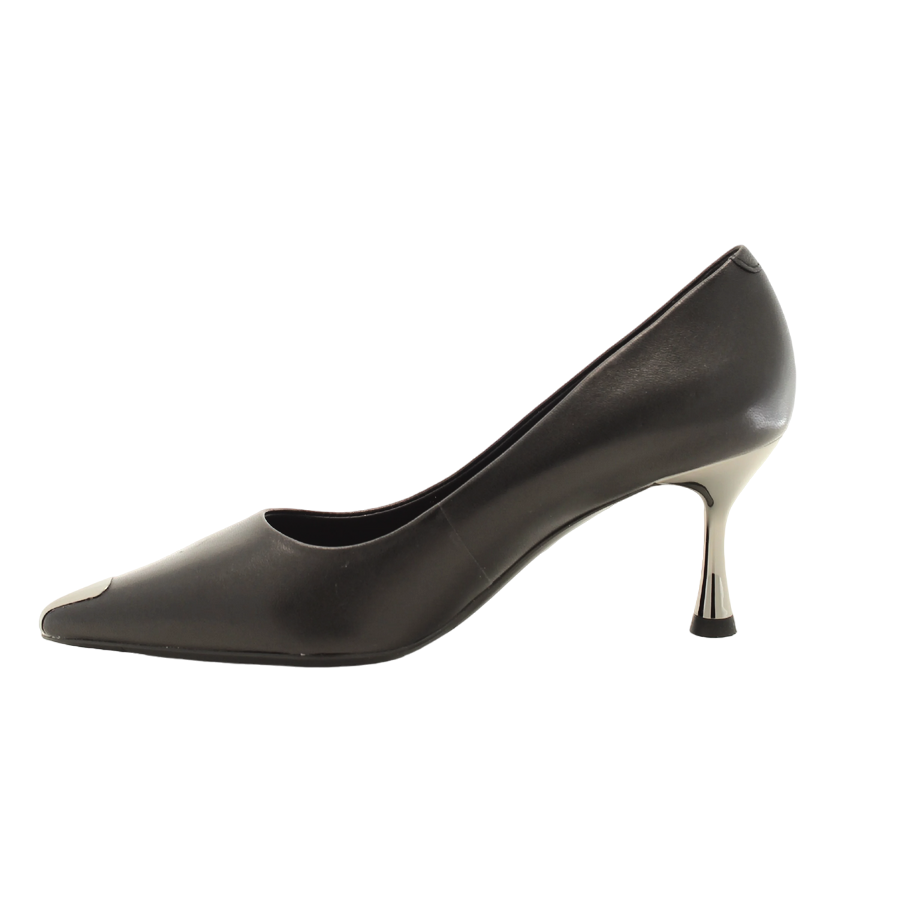 Cult scarpe pumps con tacco metallico e punta da donna Pink 4402 Low nero