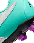 Nike football boot for children and boys Phantom GX Club FG/MG DD9564-300 turquoise black fuchsia