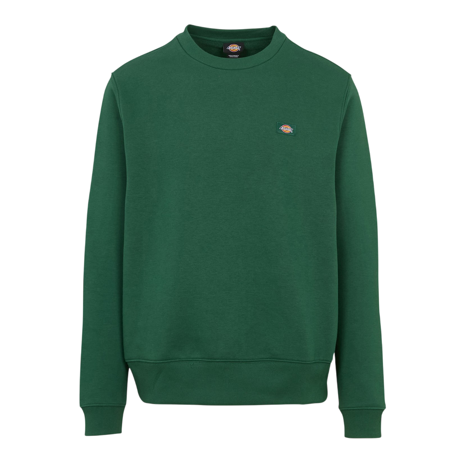 Dickies felpa Oakport pile spazzolato verde pino logo iconico