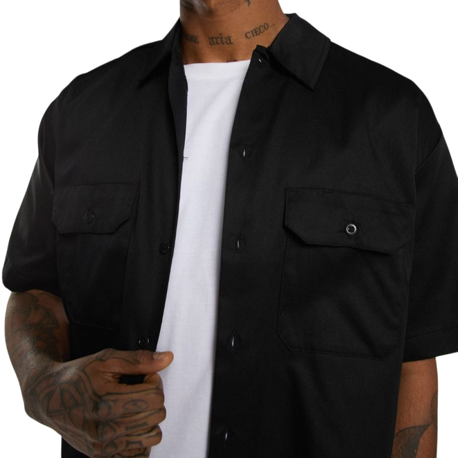 Dickies camicia manica corta da uomo Work DK0A4XK7BLK1 nero1