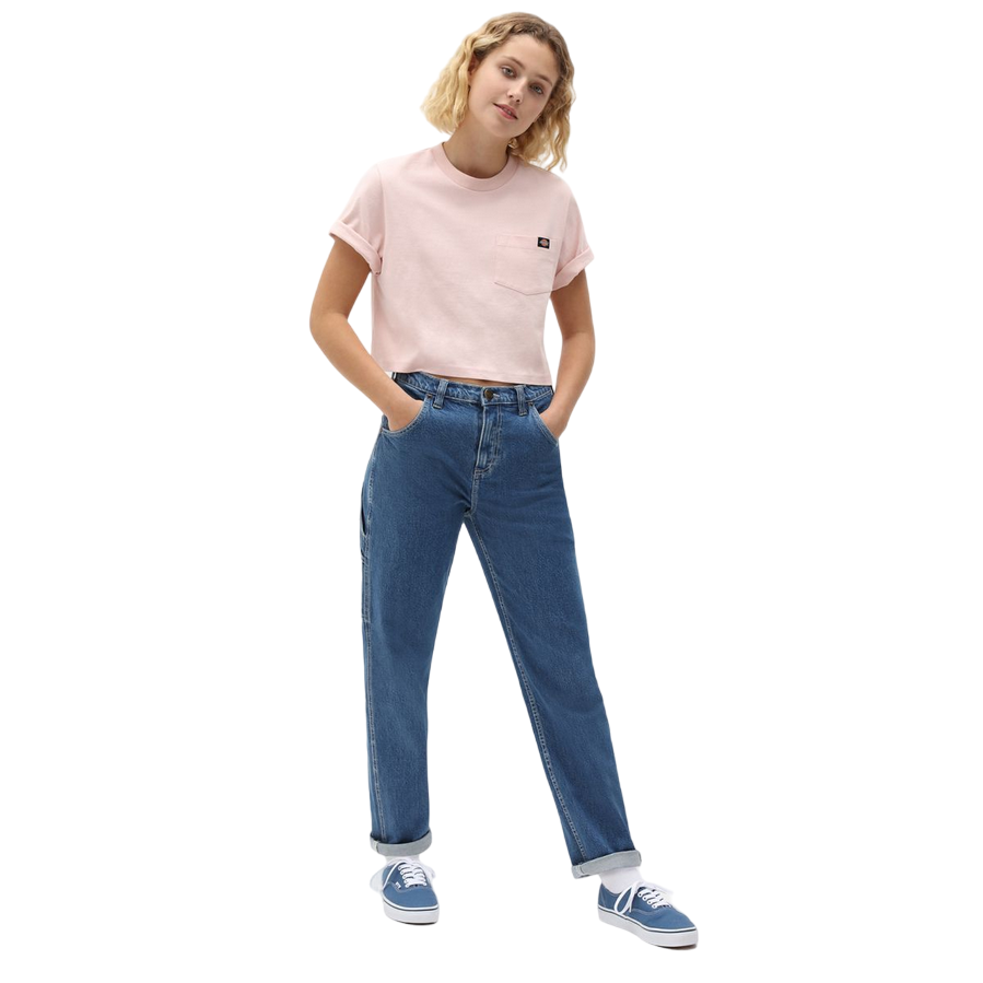 Dickies pantalone jeans da donna Ellendale DK0A4XEKCLB1 blu classico