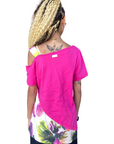 Dance size women's t-shirt in cotton jersey 24EDD71821 peony