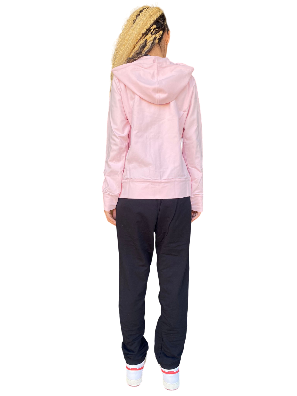 Dimensione Dance women&#39;s tracksuit with hood 24EDD71737/E pink-black