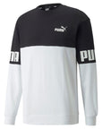 Puma Colorblock crewneck sweatshirt 848008 01 black-white
