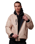 Dolly Noire giubbino bomber reversibile Luca Barcellona nero-beige