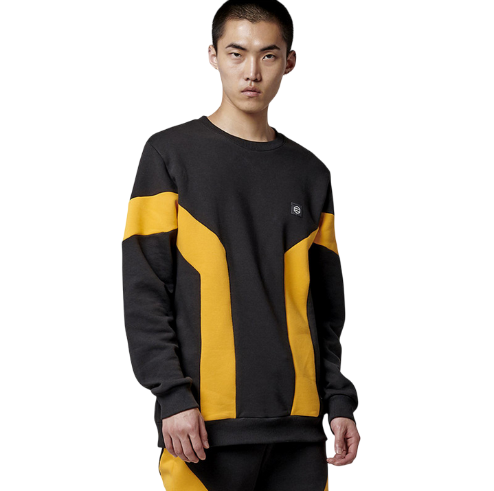 Dolly Noire Felpa girocollo da uomo Zink Ash Crewneck sw292 nero