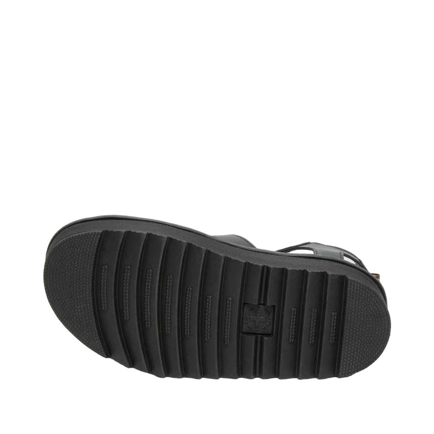 Dr. Martens Blaire Hydro Gladiator Style Leather Platform Sandals 27296001 black 