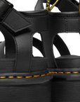 Dr. Martens Blaire Hydro Gladiator Style Leather Platform Sandals 27296001 black 