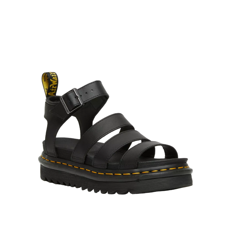 Dr. Martens women&#39;s leather sandal with Blaire strap 24235001 black hydro 
