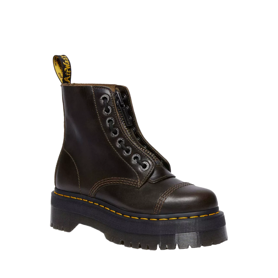 Dr. Martens stivale con zeppa e cerniera da donna Sinclair 31993302 tortora scuro