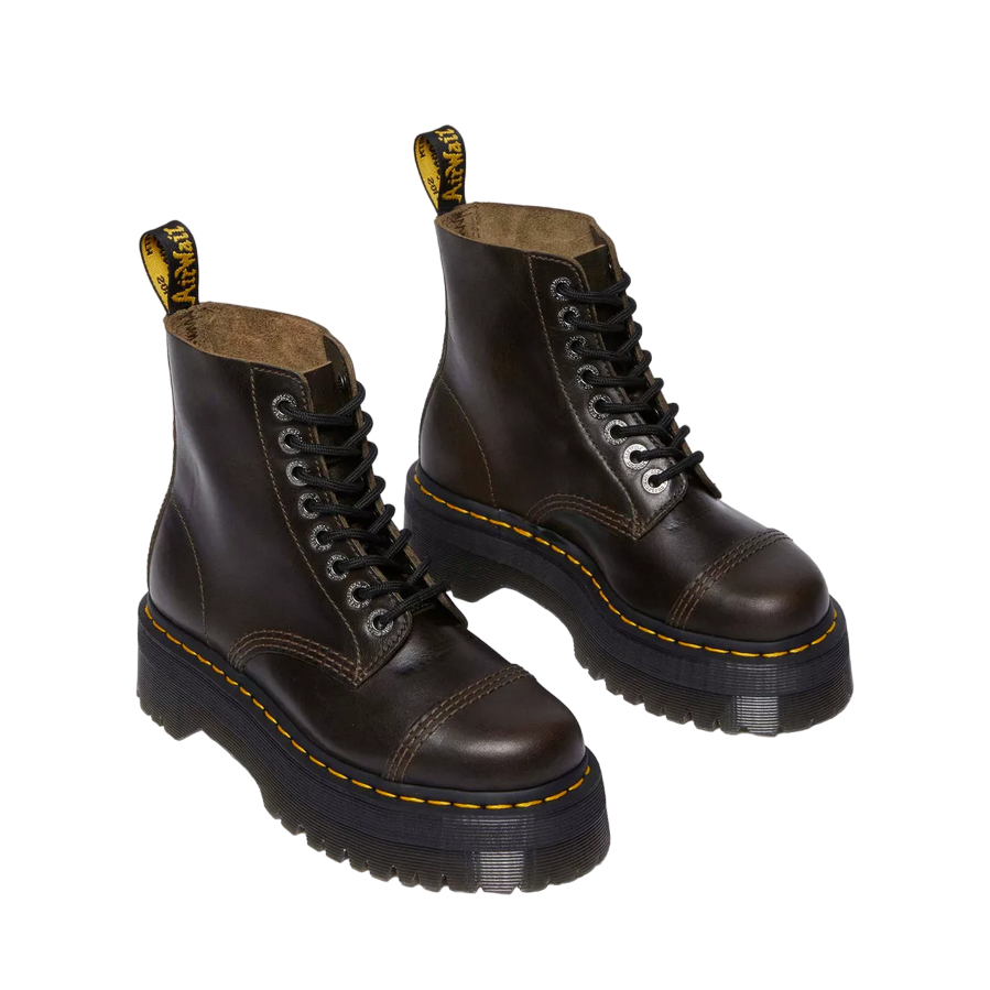 Dr. Martens stivale con zeppa e cerniera da donna Sinclair 31993302 tortora scuro 2