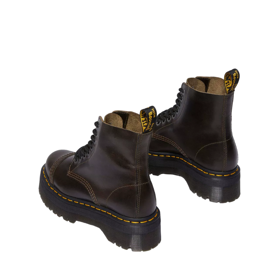Dr. Martens stivale con zeppa e cerniera da donna Sinclair 31993302 tortora scuro 4