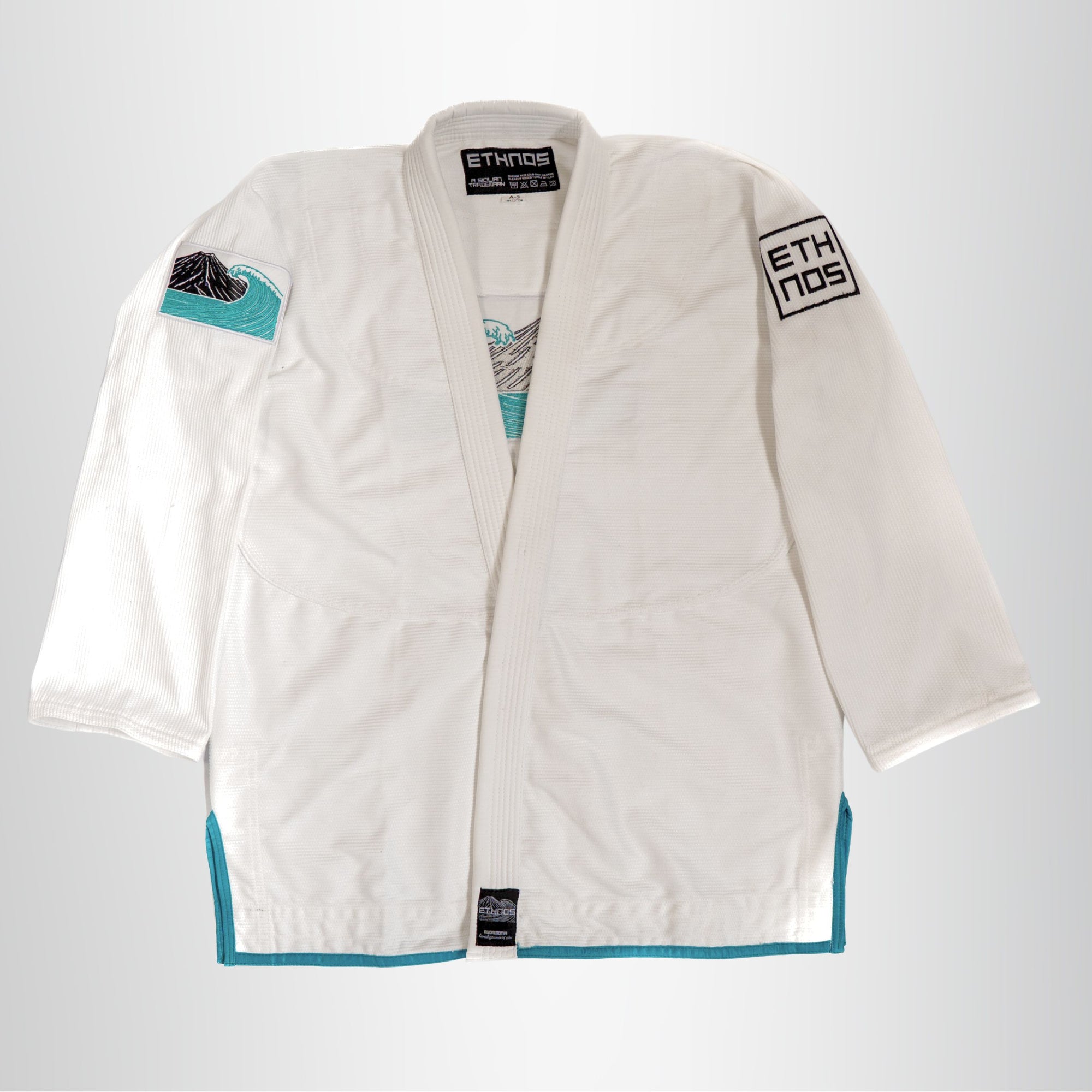 Ethnos Gi Kimono Eudaimonia Natural Way Bianco avanti