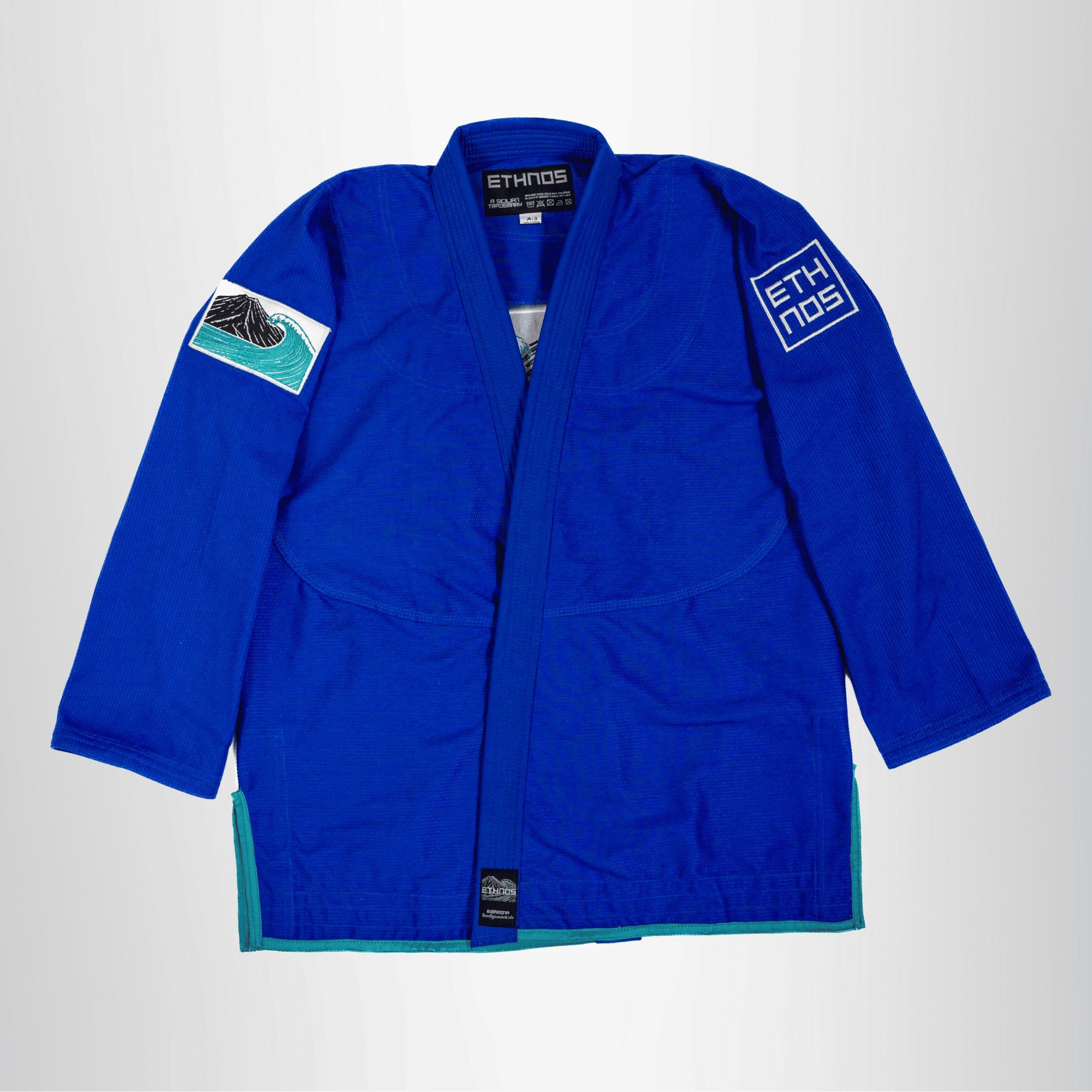 Ethnos Gi Kimono Eudaimonia Natural Way Blu avanti