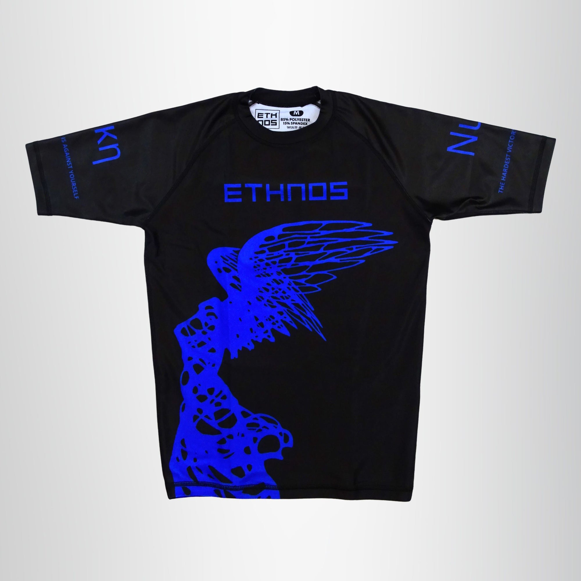 Ethnos Rash Guard Uomo Νικη (Nike) Nero-Blu frontale