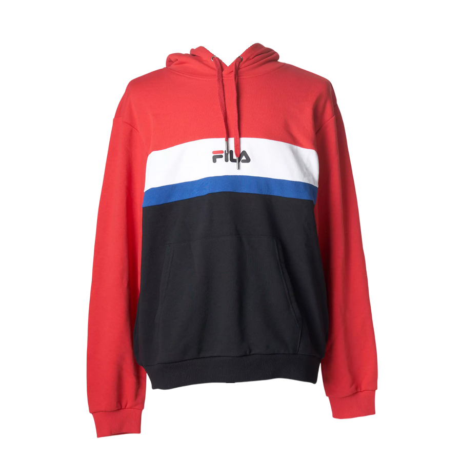 Fila felpa con cappuccio da uomo Radomir Hoody 687232 A251 rosso-bianco-nero