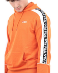 Fila felpa con cappuccio da uomo Tefo Hood 687708 A485 arancione