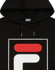 Fila felpa con cappuccio e logo da uomo TOTAL Hoody Men 682355 002 nero