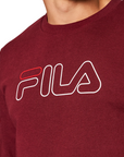 Fila felpa girocollo da uomo Liam Crew Sweat 687139 D10 bordeaux