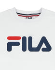 Fila felpa girocollo e logo grande da uomo Classic Pure Crew Sweat 681091 M87 bianco