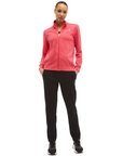 Freddy women's tracksuit with full zip and high neck S4WTRK10 R24N cyclamen red black