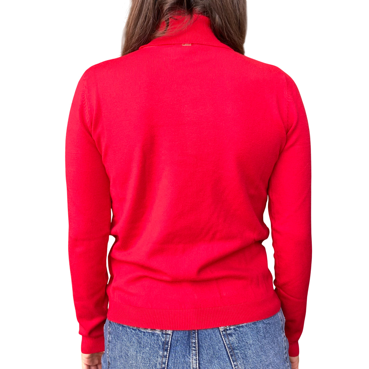 GRIFFAI Maglia Dolcevita da Donna DGF5551 Rosso - posteriore