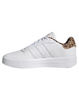 Adidas women's sneakers shoe with Court Platform wedge GW9786 white-gold