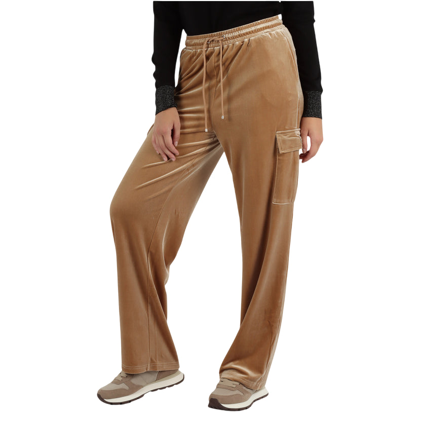 Gaudì Pantaloni Donna Ciniglia con Tasche Cargo 521BD65005 2369 Beige | Pantaloni sportivi