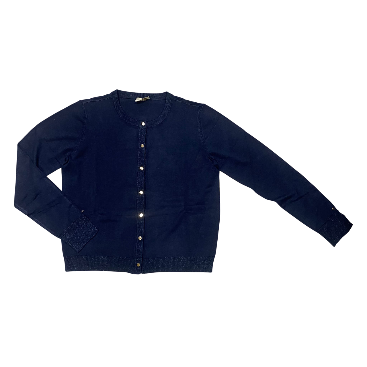 Gaudì maglia cardigan da donna con glitter 511BD53007 3966 blu