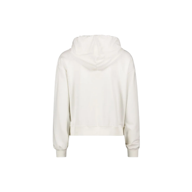 Gaudì women&#39;s hooded sweatshirt with rhinestone lace 411BD64017 white