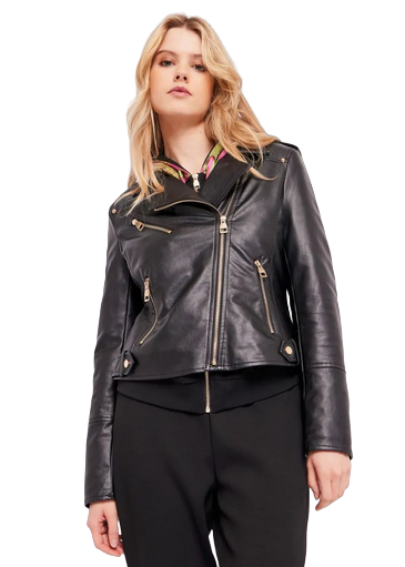Gaudì women&#39;s eco-leather jacket 321BD38003 2001 black