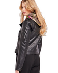 Gaudì women's eco-leather jacket 321BD38003 2001 black