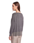 Gaudì maglia manica lunga da donna in filo 421BD53014-2014 grigio