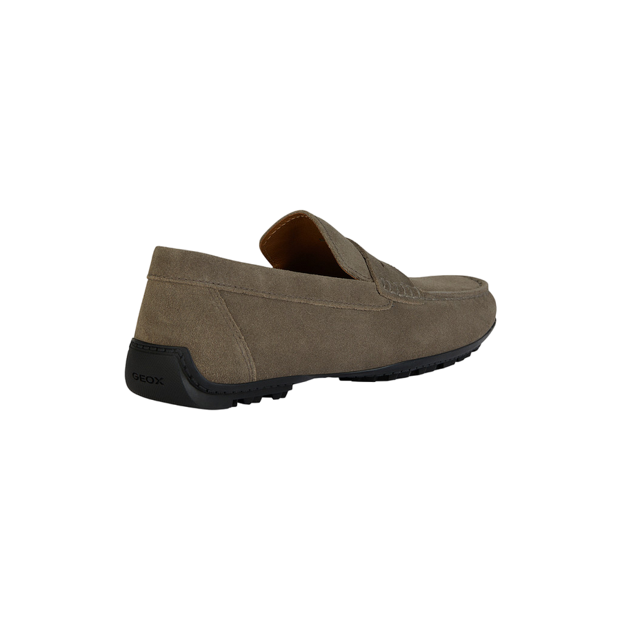 Geox Men&#39;s moccasin shoe in suede Kosmopolis + Grip U35CFB00020C6029 dove gray