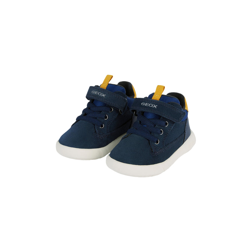 Geox Scarponcini Hyroo B365DA per Bimbo - Blu Navy e Ocra - vista dall&#39;alto