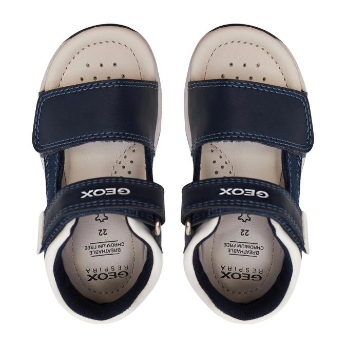 Geox sandalo da bambino Tapuz B450XB 05410 C4211 blu bianco