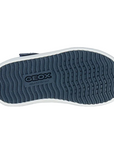 Geox scarpa alta da bambino con laccio elastico e velcro Gisli B361ND 05410 C0700 blu-azzurro