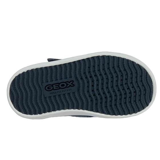 Geox scarpa alta da bambino con laccio elastico e velcro Gisli B361ND 05410 C0735 blu-azzurro