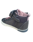 Geox scarpa sneakers da bambina co strappo Kilwi B36D5A 022NF C9F8W grigio-rosa