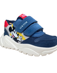 Geox scarpa sneakers da bambino Ciufciuf Mickey Mouse B465RA 05422 C0832 blu-grigio