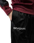 Givova Men's triacetate tracksuit Roma TR036 0810 garnet-black