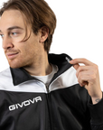 Givova Men's triacetate tracksuit Roma TR036 1003 black white