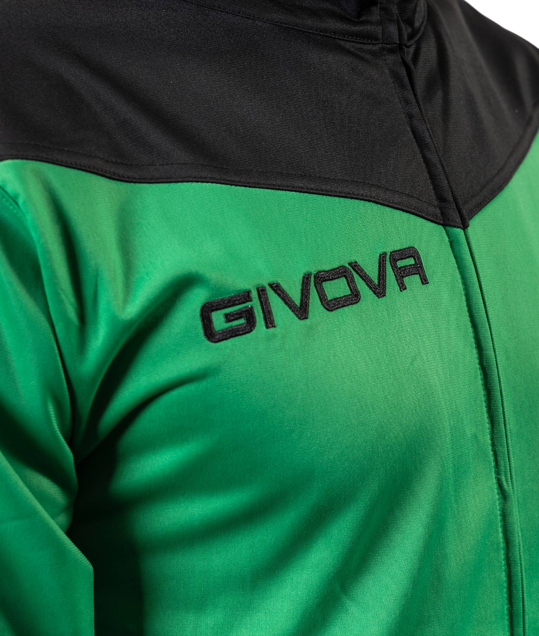 Givova Tuta sportiva da uomo in triacetato Roma TR036 1310 verde-nero 4