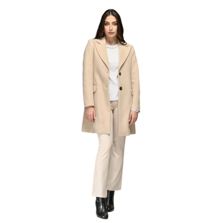 Griffai cappotto baronetto da donna DGF4559 beige