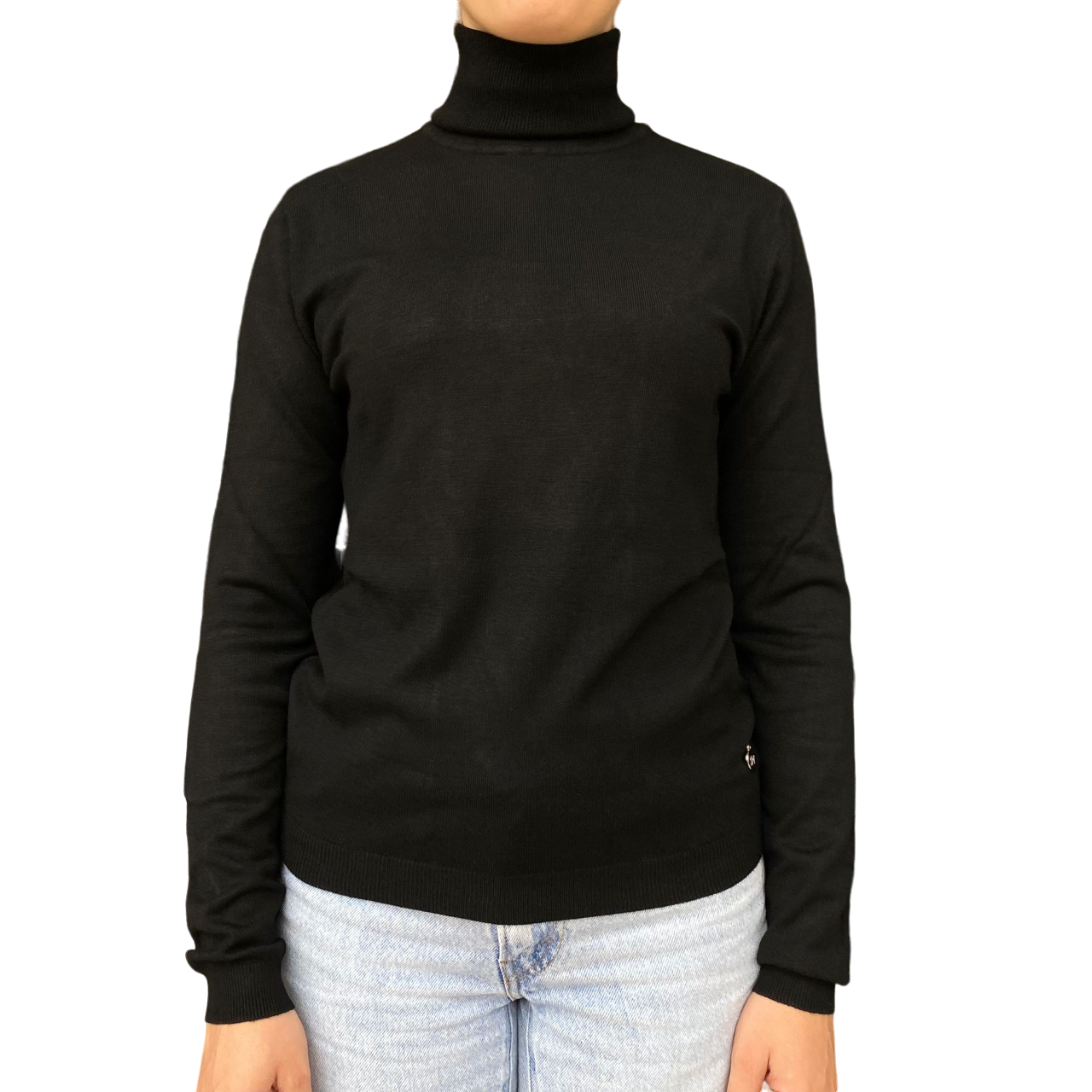 Griffai maglia da donna dolcevita basic DGF4101 nero