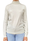 Griffai maglia da donna dolcevita con delux DGF4132 naturale